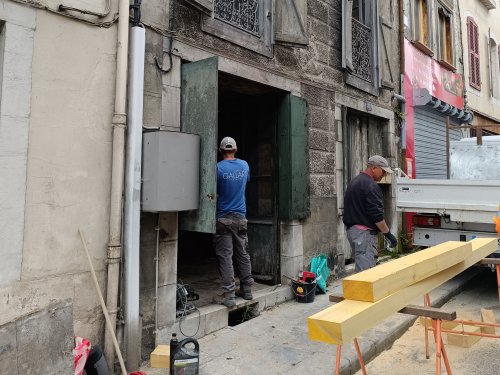 La sécurisation après l'effondrement de l'immeuble rue du Barry