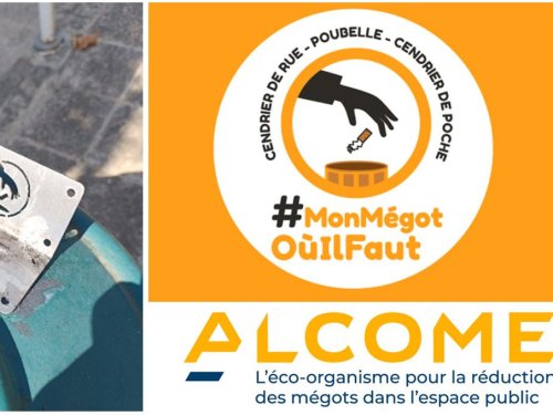 Lutte contre les mégots : partenariat avec Alcome