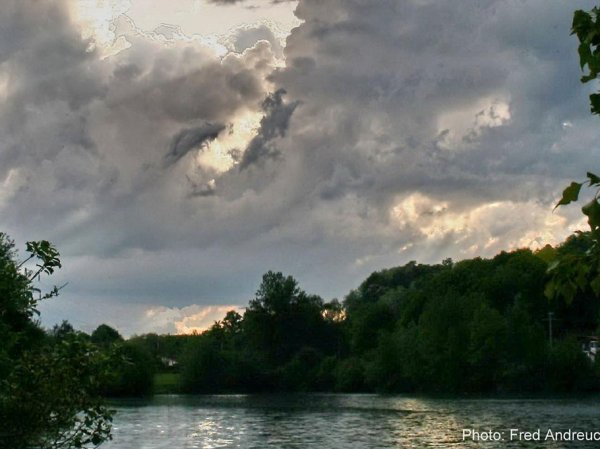 Orage sur le lac