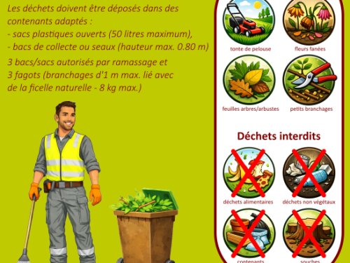 Reprise de la collecte des déchets verts